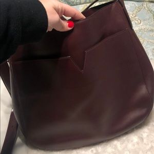Vince leather crossbody bag